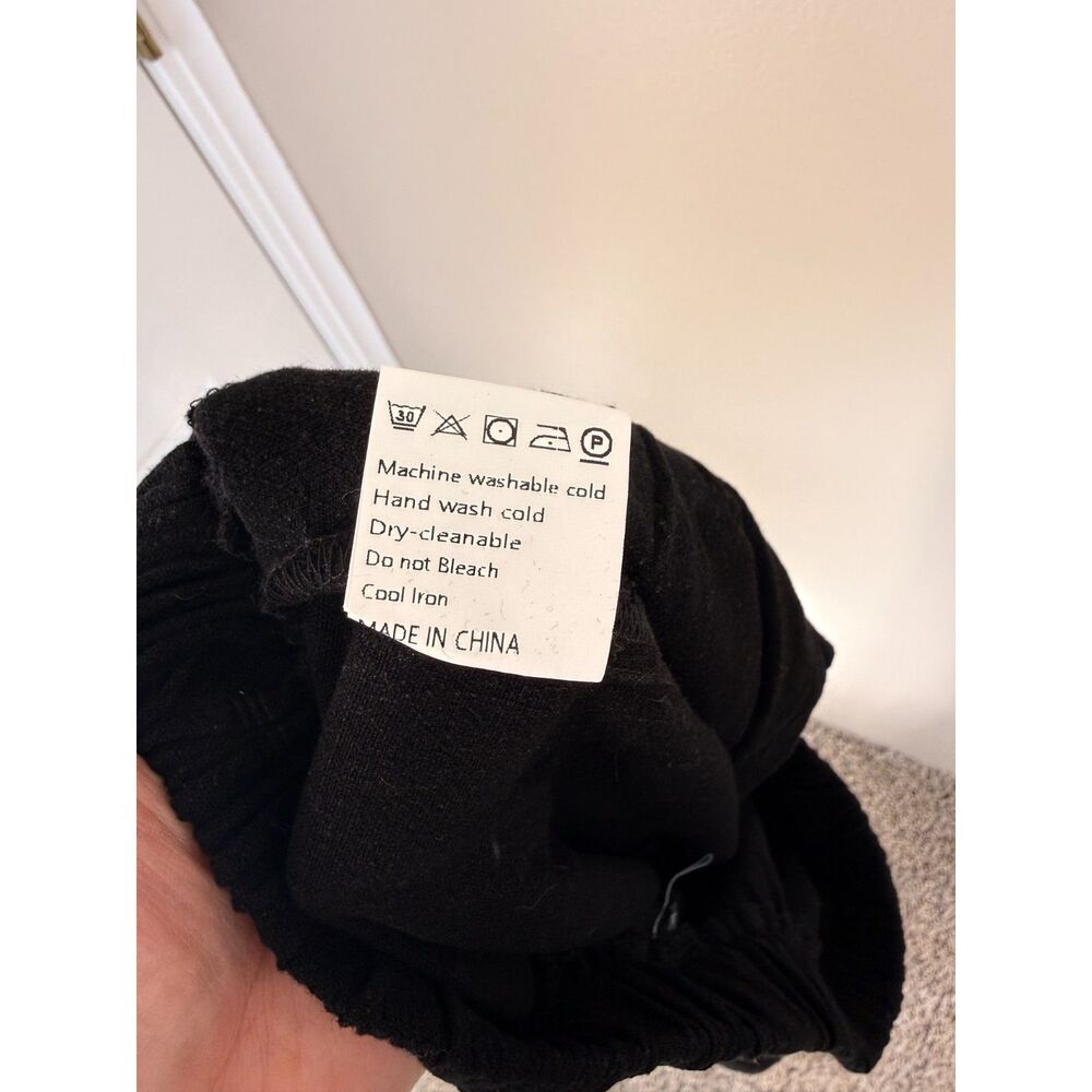 LILLUSORY Black Linen Blend Wide Leg Pants - Size XL - Picture 8 of 10